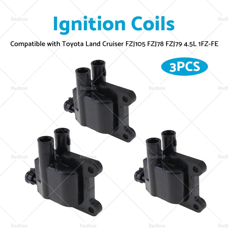 Toyota Land Cruiser FZJ105 FZJ78 FZJ79 4.5L 3 x Ignition Coils (1996-2007)