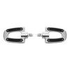 Harley Touring Road Glide Chrome Rear Passenger Footpegs (1993-2025)