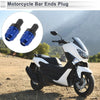 7 / 8" 22mm Motorcycle Handlebar Blue 2 x Bar Ends Plug Aluminum Alloy