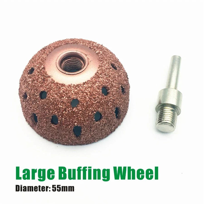 Universal Car Tire Repair Tool 55mm Buffing Wheel Bowl Type Grind Ball