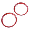 Toyota 86 GT86 Red Dashboard Air Vent Grille Trim Rings (2012-2020)
