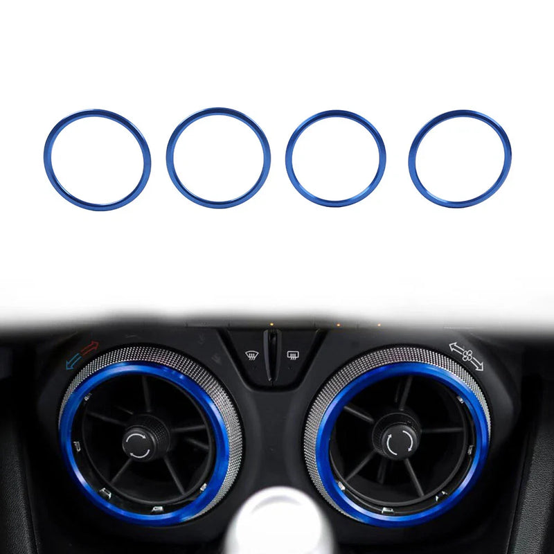 Chevrolet Camaro Blue Air Condition Vent Outlet Ring Cover Trim (2017-2022)
