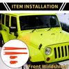 Jeep Wrangler JL JLU Front Window Wiper Arm Blades Cover Trim (2018-2023)