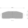Toyota Cressida Rear Disc Brake Pad Set (1976–1988)