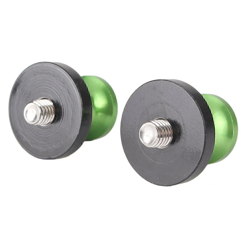 Honda Suzuki Ducati Motorcycles 8mm Green Swingarm Sliders Spools