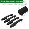 Honda Fit Jazz GK5 GP5 2014-2018 Black Car Door Handle Cover Trim