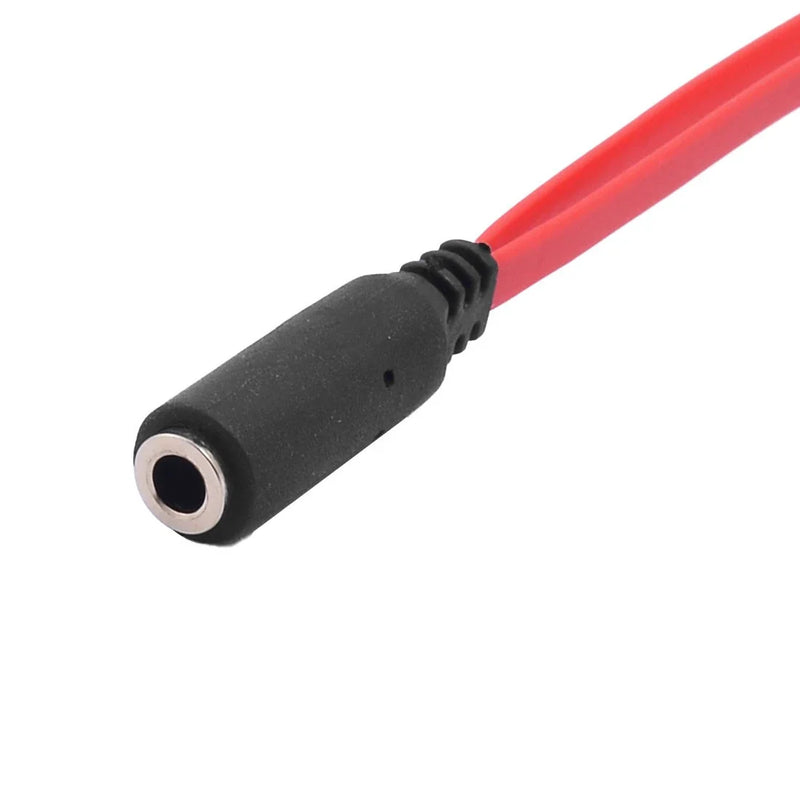 3.5mm Female Mini Jack to 2 Male RCA Adapter Y Cable - Gold Tone