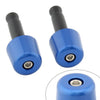 Universal Motorcycle 1in Blue Handlebar Hand Grips & End Caps