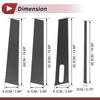 Ford Explorer (2002-2010) Carbon Fiber Black 7 x Door Pillar Window Trim