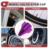Car 4 x Purple Mini Rocket Style Tire Valve Stem Dust Covers