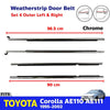 Weatherstrip Door Belt Out Set 4 CH Fits Toyota Corolla AE110 AE111 1995-02 D06