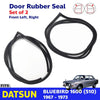 Door Rubber Weatherstrip Seal FL+FR Fits Datsun Bluebird 510 4D Sedan 67-72 D11
