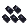 Car Panel 5 x Fog Light Rocker Switch 18A 24V On/Off Blue LED
