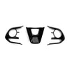 Toyota Corolla (2019-2024) Glossy Black Steering Wheel Trim Cover Frame 3 x
