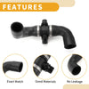 BMW 528i xDrive 2.0L Heater Hose Rubber Black (2012-2014)