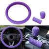 Good Grip Mesh Cloth 14''/15'' Rose Red Car Steering Wheel Cover