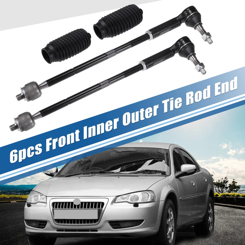 Chrysler 300 6pcs Front Inner Outer Tie Rod End Link