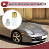 Porsche Cayenne Set of 2 Wheel Lock Lug Nuts with Anti-theft Key (2003-2023)