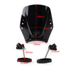 Universal Motorcycle - Black Windshield Deflector