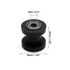 Motorcycle 8mm Hole Chain Roller Pulley Slider Tensioner Wheel Guide Plastic