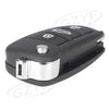 Audi Q7 A8 Quattro Folding Key Shell Remote Case 3 Buttons (2007-2015)
