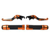 Yamaha MT-15 XSR155 Orange Extendable Brake Clutch Lever Grip Set (2019-2023)