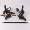 Yamaha YZF R6 (2003-2005) Black CNC Motorcycle Rearsets Footpegs