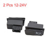 GY6125 2 x Black 2-Terminal 12-24V Motorcycle Horn Push Button