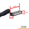 Motorcycle ATV Brake Tail Turn Signal License Plate LED Strip Light