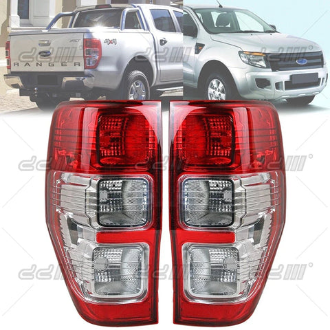 Ford Ranger T6 XL / XLT 2 x Chrome Tail Lamps (2012-2019)