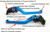 Honda CBR600RR CBR954RR Red Long Clutch Brake Levers (2003-2006)