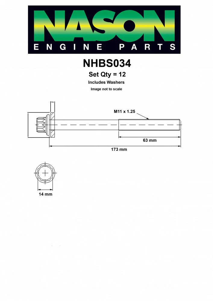 SUBARU BRZ CYLINDER HEAD BOLT SET (2013–2021)