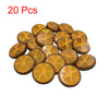Motorcycle 20pcs 59mm Orange Plastic Screw Reflective Reflector