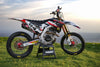 Custom Graphics Kit EURO RED STYLE Honda CRF 50 Decals