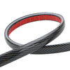 Car Rear Wing Spoiler Lip Trim LED Tail Brake Light Strip