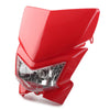 MX Enduro Dirt Trail Bike 250cc Red Headlight Lamp