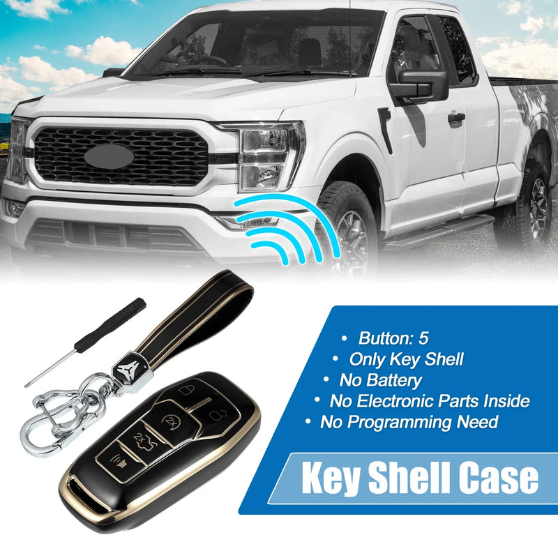 Ford Fusion, F150 TPU Key Fob Case Cover 5 Button (2013-2020)