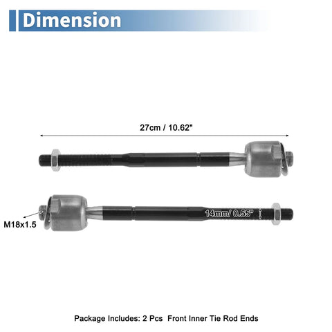 Chevrolet Colorado Front Inner Tie Rod Ends (2004-2006)