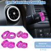 GMC Sierra (2014-2018) Purple 8 Pcs AC Vent Ring Cover Trim