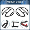 Ford (2 x) Black ABS Headlight Trim Bezels