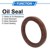 Oil Seal Rotary Shaft Seal FKM Rubber 90x120x13mm Brown 2 x Pcs