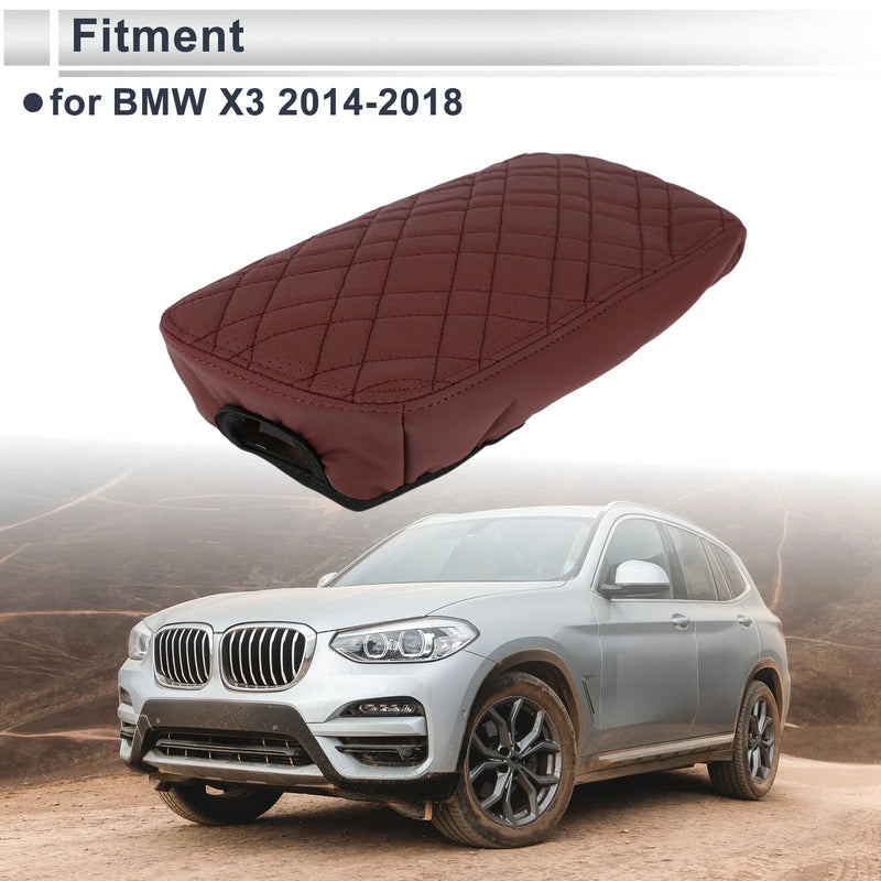 BMW X3 (2014-2018) 1 Pc Car Center Console Cover Wine Red