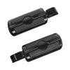 Harley Softail Deluxe Fat Bob Black Passenger Footpegs (2018-2025)