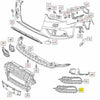 Audi A3 S3 Left Honeycomb Mesh Front Bumper Fog Light Grille Cover (13-17)
