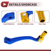 Kayo T6 Blue / Gold Folding Motorcycle Gear Shifter Lever