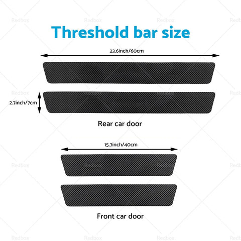 Ford Ranger Wildtrak 4PCS Door Sill Threshold Stickers (2012-2023)