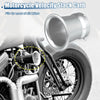 50mm Motorcycle Velocity Stack Carburetor Air Filter Funnel Silver Tone
