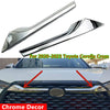 Toyota Cross 2 x Chrome Front Grille Lid Cover Trim Decor (2020–2023)