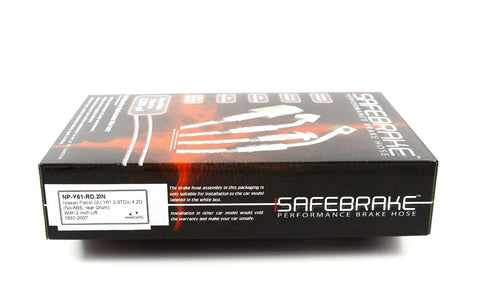 Nissan Patrol Y61 GU 2.8TD, 4.2D (No ABS, Rear Drum) Brake Line Kit (1997-2007)