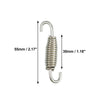 Motorcycle Exhaust Pipe Spring / 4 x 55mm 2.17in / U-Shape Hook Silver